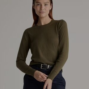 Quince Olive Long Sleeve Women's Top